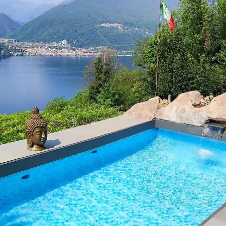 別荘 Private Eco Retreat For Two -pool- - Hot Tub - Design And View Maccagno
