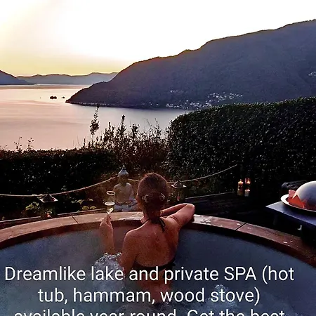 Private Eco Retreat For Two -pool- - Hot Tub - Design And View Maccagno